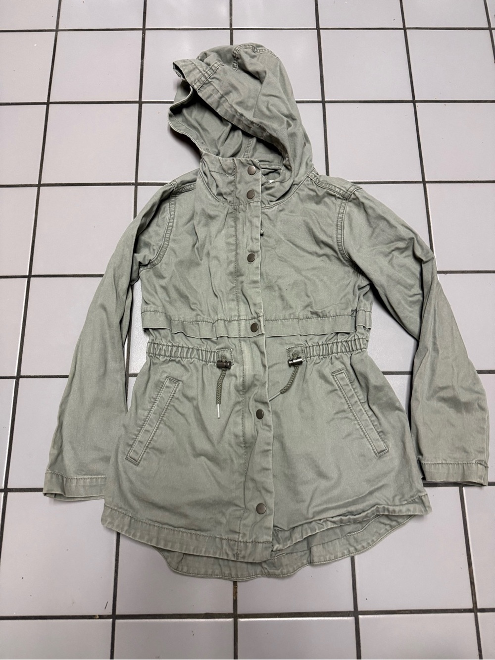 Old Navy Light Olive Hooded Utility Parka